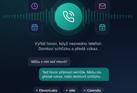 Hlasová AI asistentka na telefonu